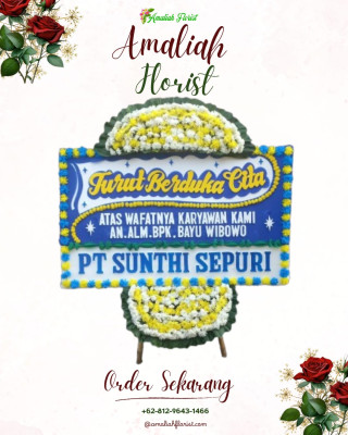 Papan Bunga Duka di Kedaung Kali Angke