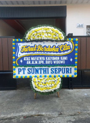 Papan Bunga Duka di Kedaung Kali Angke