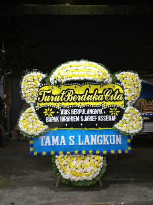 Papan Bunga Duka di Kedaung Kali Angke